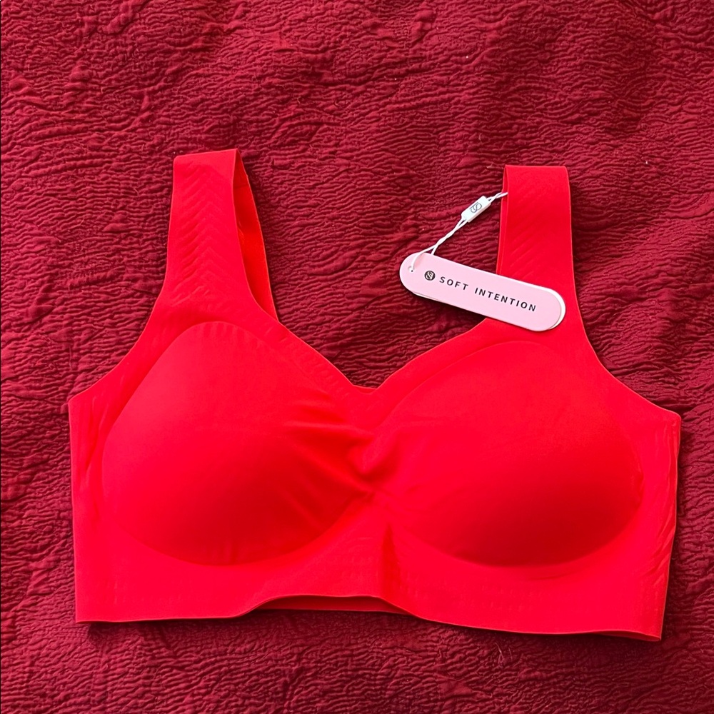 Comfortable & Supportive red bra